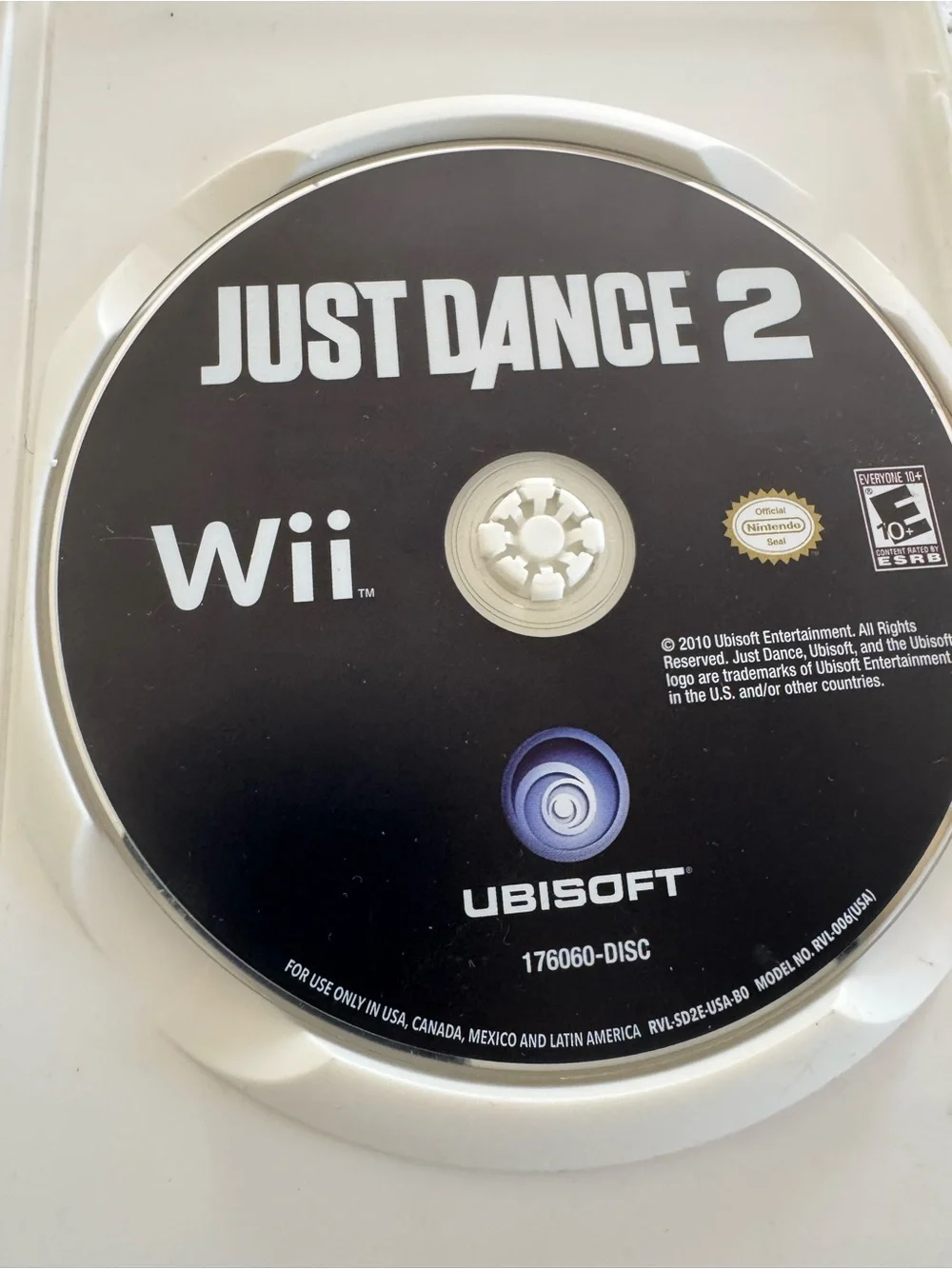 Just Dance 2 Nintendo Wii Tested Working w/ Case